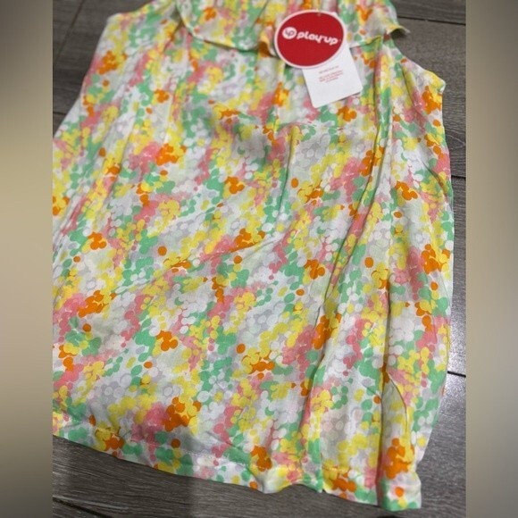 NWT Play Up Colorful Dot Printed Halter Top Size 12 - Picture 2 of 5